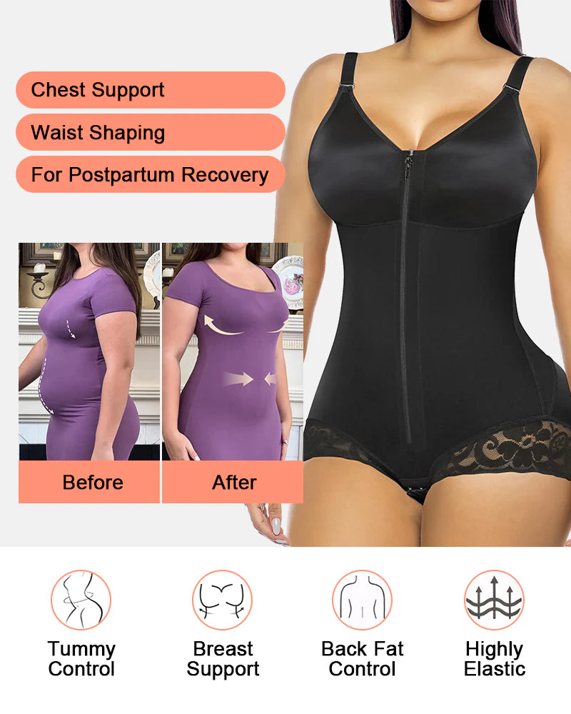 Overbust Fajas Colombianas Shapewear for Women Tummy Control Brief Shaper for Summer Shorts and Skirts