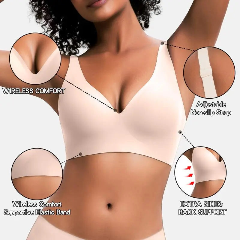 Cloud Jelly V-Neck Wireless Bra