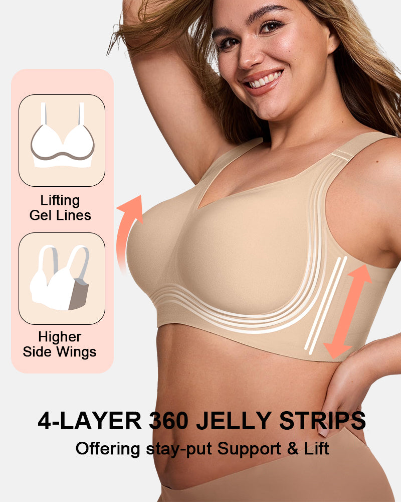 Jelly Bra Plus Size Supportive Seamless Bras