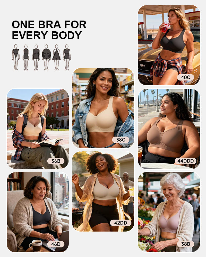 Jelly Bra Plus Size Supportive Seamless Bras