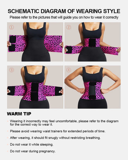 Triple Wrap Tummy Control No-Slip Waist Trainer Belt